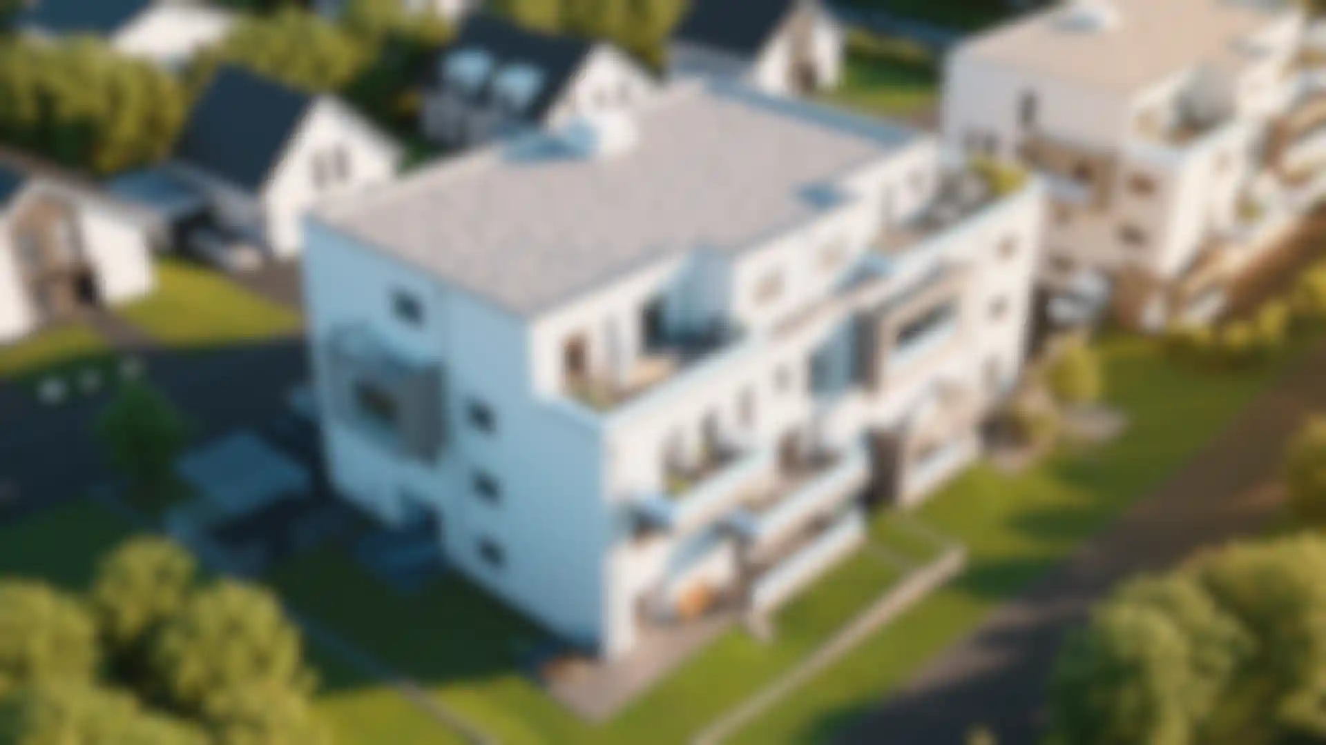 Photorealistic architectural visualizations by Fuchs & Vogel created with Cinema 4D and Redshift