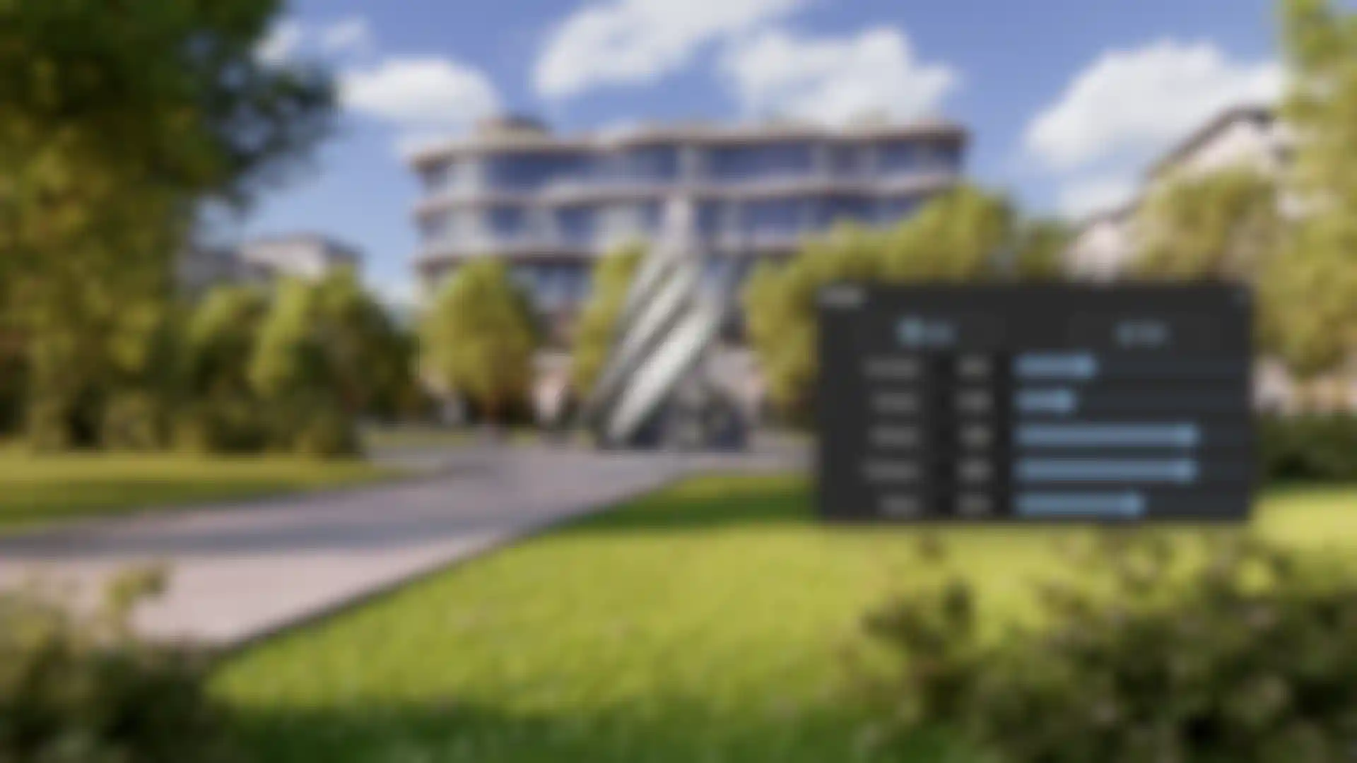 3D Visualization of how clouds influence natural light, shadows, and the overall mood of architectural renderings