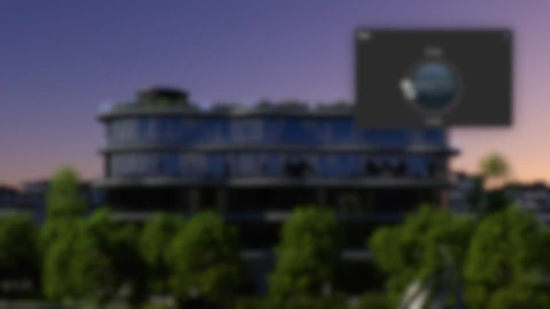 3D architectural rendering with a focus on lighting, the right light at any time of day